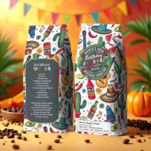 Mexican Fiesta Any Occasion Pattern Wht ID1114