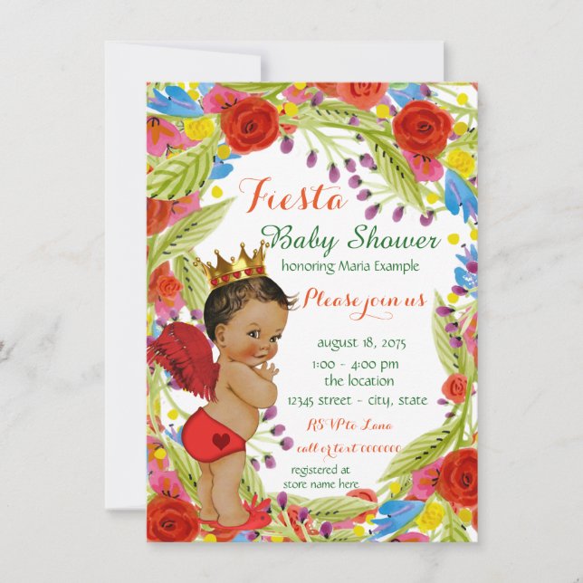 Mexican Fiesta Baby Shower Invitation (Front)