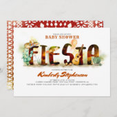 Mexican Fiesta Baby Shower Invitations (Front/Back)