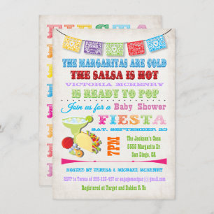 Mexican Fiesta Baby Shower invitations