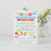Mexican Fiesta Baby Shower invitations (Standing Front)