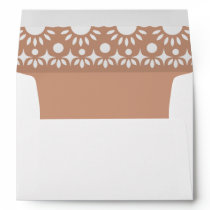 Mexican Fiesta Barro Papel Picado Boho Wedding Envelope