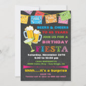 Mexican Fiesta Beers Birthday Party Invitation (Front)