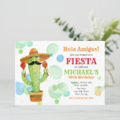 Mexican Fiesta Birthday Invitation ALL AGES (Standing Front)