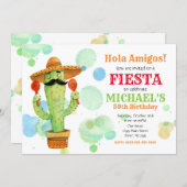 Mexican Fiesta Birthday Invitation ALL AGES (Front/Back)