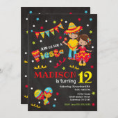 Mexican Fiesta Birthday Invitation Chalkboard ALL (Front/Back)