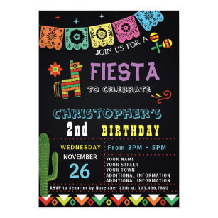 mexican fiesta party invitations zazzle