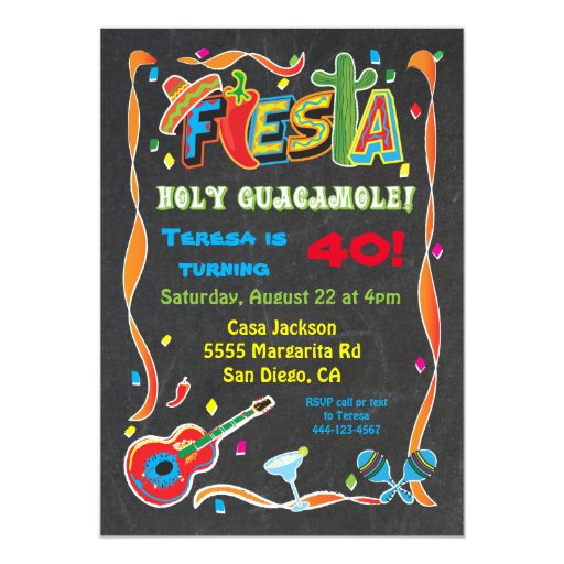 Mexican Fiesta Party Invitations 3