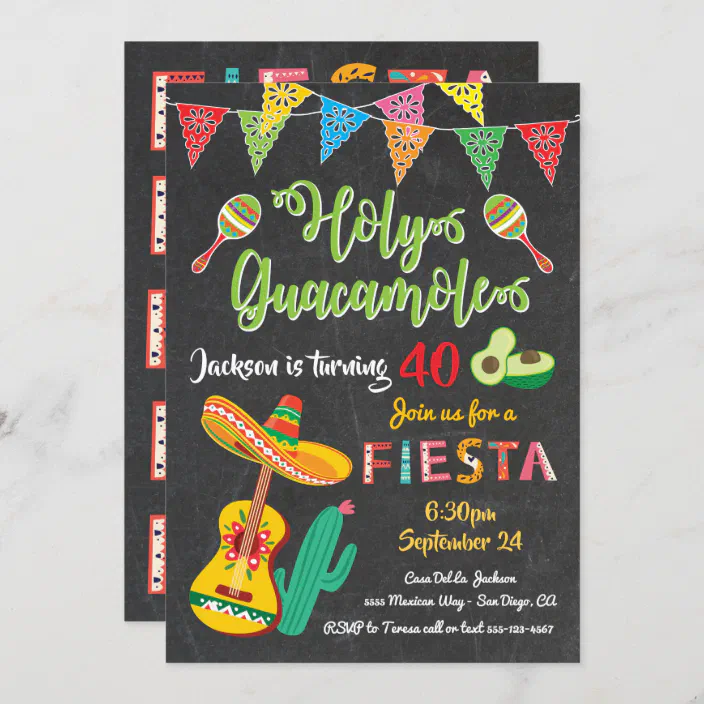 mexican birthday party invitations