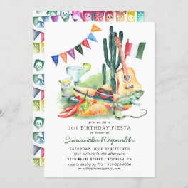 Mexican Fiesta Birthday Party Invitation