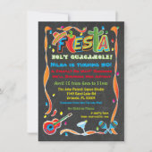 Mexican Fiesta Birthday Party Invitation (Front)