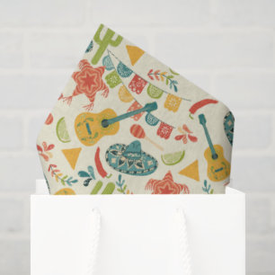 Mexican Fiesta Birthday Patterned Tissue Paper