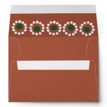 Mexican Fiesta Boho Barro Wedding Envelope