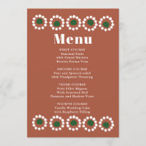 Mexican Fiesta Boho Barro Wedding Menu