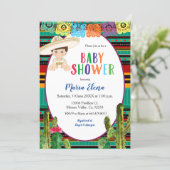 Mexican Fiesta Boy Baby Shower Invitation (Standing Front)