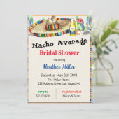 Mexican Fiesta Bridal Shower Invitation (Standing Front)
