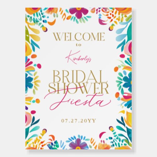 Mexican Fiesta Bridal Shower Welcome Sign