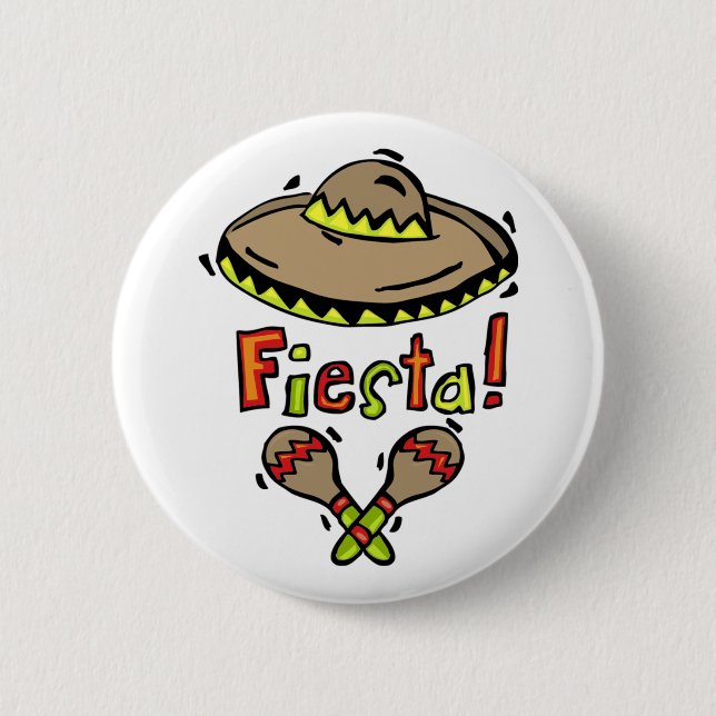 Mexican Fiesta button (Front)