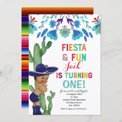 Mexican Fiesta Cinco De Mayo Birthday Party Invitation