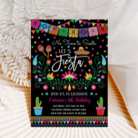 Mexican Fiesta Cinco De Mayo Birthday Party Invite
