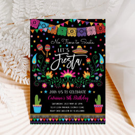Mexican Fiesta Cinco De Mayo Birthday Party Invite