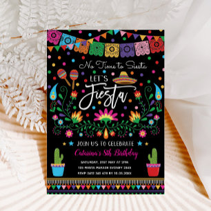 Mexican Fiesta Cinco De Mayo Birthday Party Invite