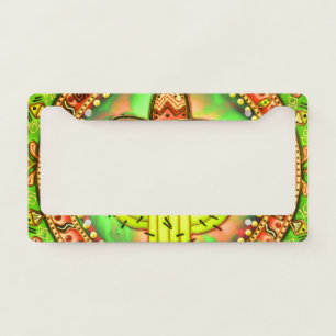 Mexican Fiesta Cinco de Mayo Sombrero Hat Green License Plate Frame