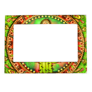 Mexican Fiesta Cinco de Mayo Sombrero Hat Green Magnetic Frame