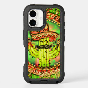 Mexican Fiesta Cinco de Mayo Sombrero Hat Green  iPhone 16 Case