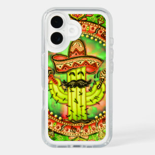 Mexican Fiesta Cinco de Mayo Sombrero Hat Green  iPhone 16 Case