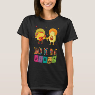 Mexican Fiesta Cinco De Mayo Tacos And Avocado Mex T-Shirt