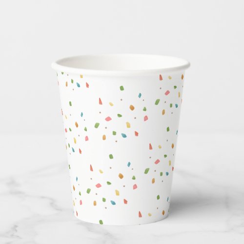 Mexican Fiesta Colorful Confetti Baby Shower Paper Cups