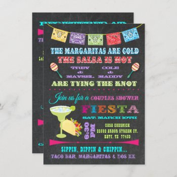 Mexican Fiesta Couples Bridal Shower Invitation by McBooboo at Zazzle