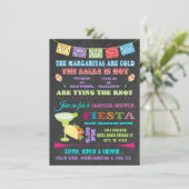 Mexican Fiesta Couples Bridal Shower Invitation (Standing Front)