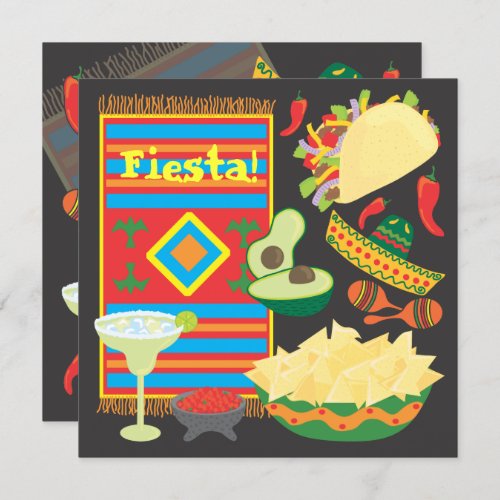 Mexican Fiesta Dinner Party Invitation