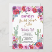 Mexican Fiesta Drive by Bridal Shower Invitation (Front)
