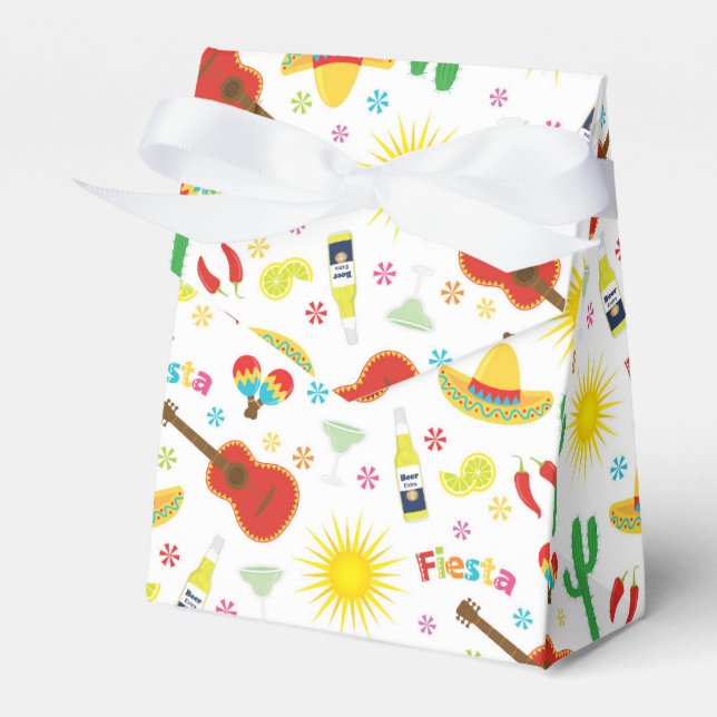 Mexican Fiesta Favor Box (Front Side)