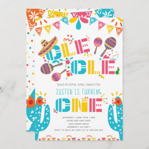 Mexican Fiesta First Birthday Invitation