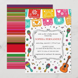 Mexican Fiesta Gender Neutral Baby Shower Invitation