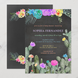 Mexican Fiesta Gender Neutral Baby Shower Invitation