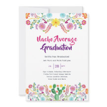 Mexican FIESTA GRADUATION Invitation Folk Art