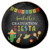 Mexican Fiesta Graduation Party Black Chocolate Covered Oreo (Front)