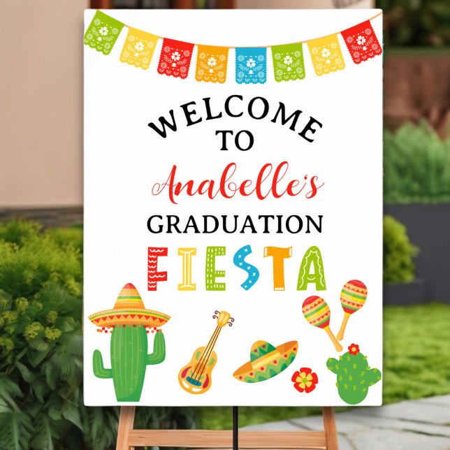 Mexican Fiesta Graduation Party Welcome Sign (Creator Uploaded)