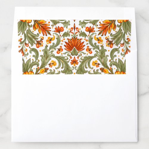 Mexican Fiesta Green Talavera Envelope Liner