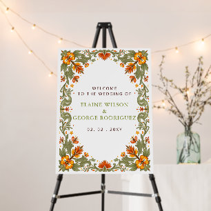 Mexican Fiesta Green Talavera Wedding Foam Board