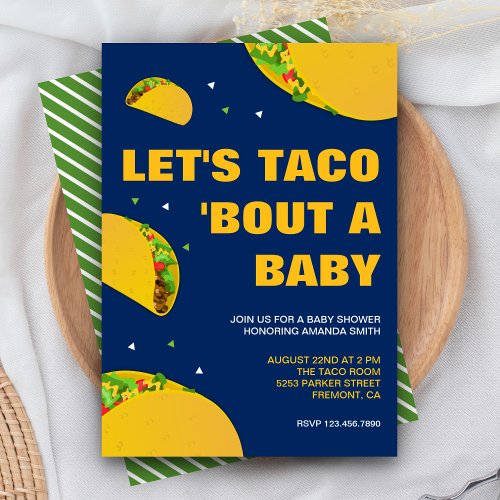 Mexican Fiesta Lets Taco Bout a Baby Shower Invitation