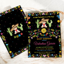 Mexican Fiesta Little Muchachito Boy Baby Shower   Invitation