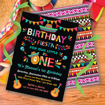 Mexican Fiesta Little One 1st Birthday Invitation by McBooboo at Zazzle