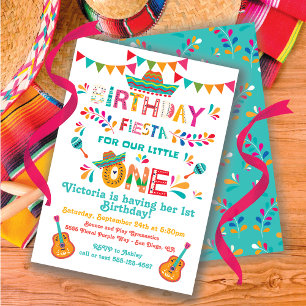 Mexican Fiesta little One 1st Birthday Invitation