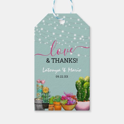 Mexican Fiesta Love  Thanks  Thank You Gift Tags